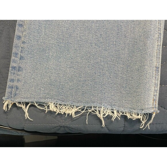 J. Crew High-Rise Crop Flare‎ Women's Jeans Sz 32 Button Fly Stretch Raw Hem - Picture 6 of 12